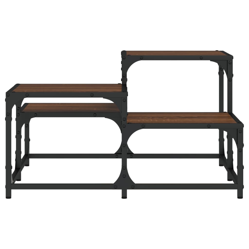 vidaXL Couchtisch Braun Eichen-Optik 68x68x40 cm Holzwerkstoff