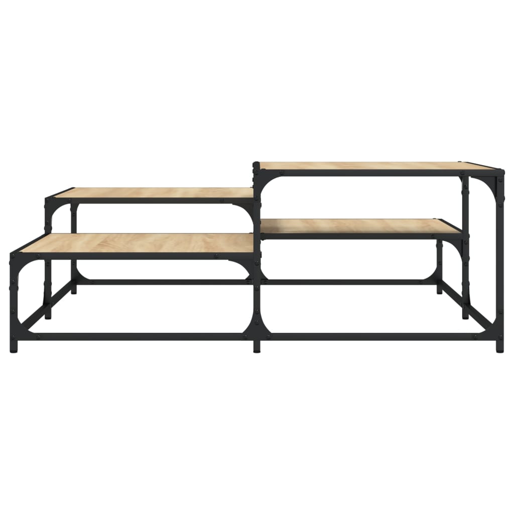 vidaXL Couchtisch Sonoma-Eiche 107x107x40 cm Holzwerkstoff