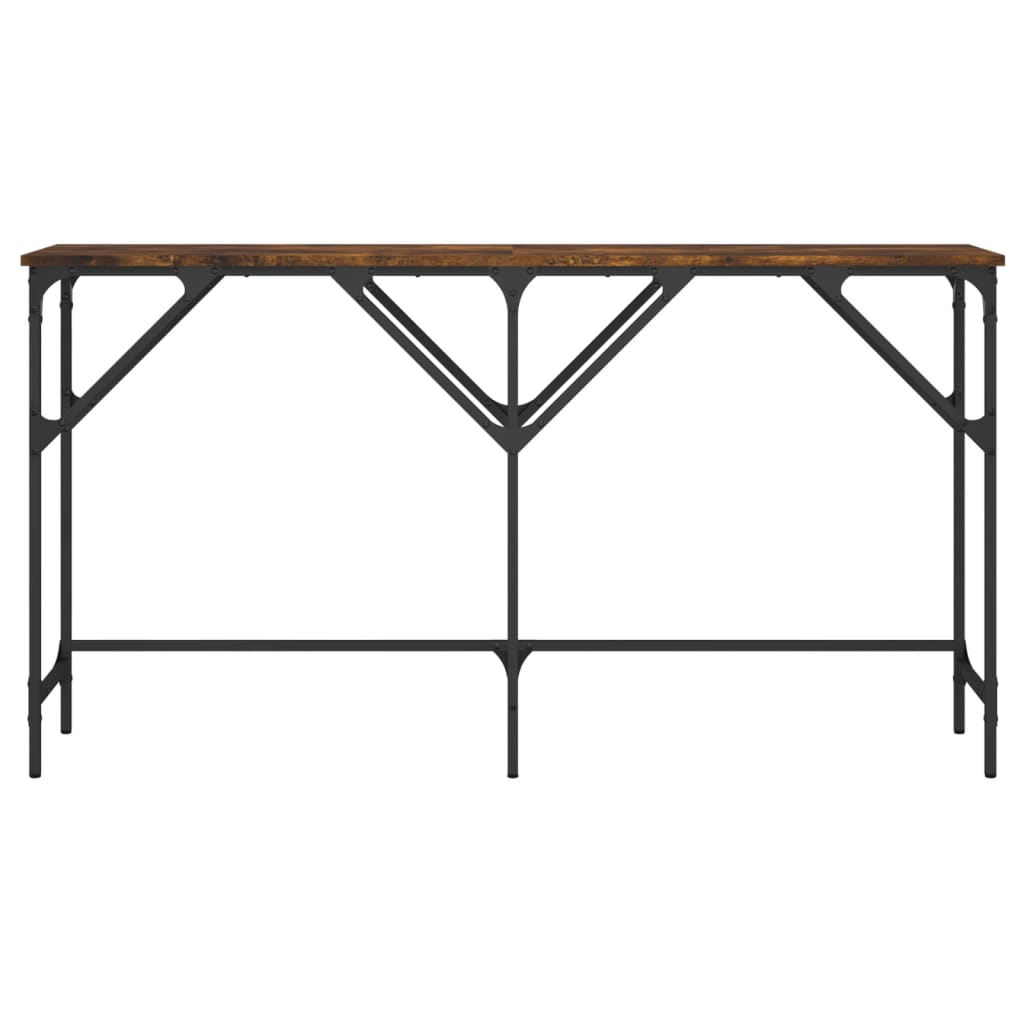vidaXL Konsolentisch Räuchereiche 140x29x75 cm Holzwerkstoff