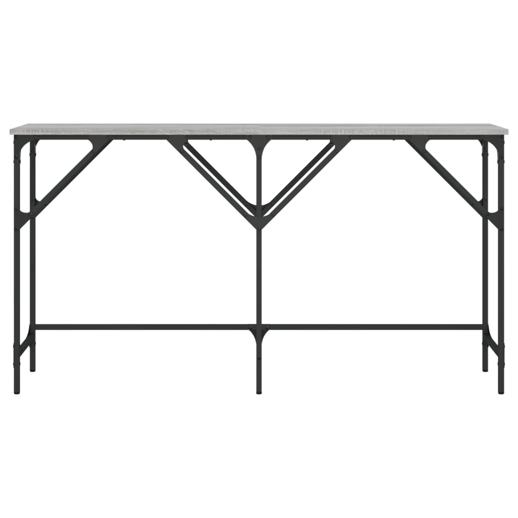 vidaXL Konsolentisch Grau Sonoma 140x29x75 cm Holzwerkstoff