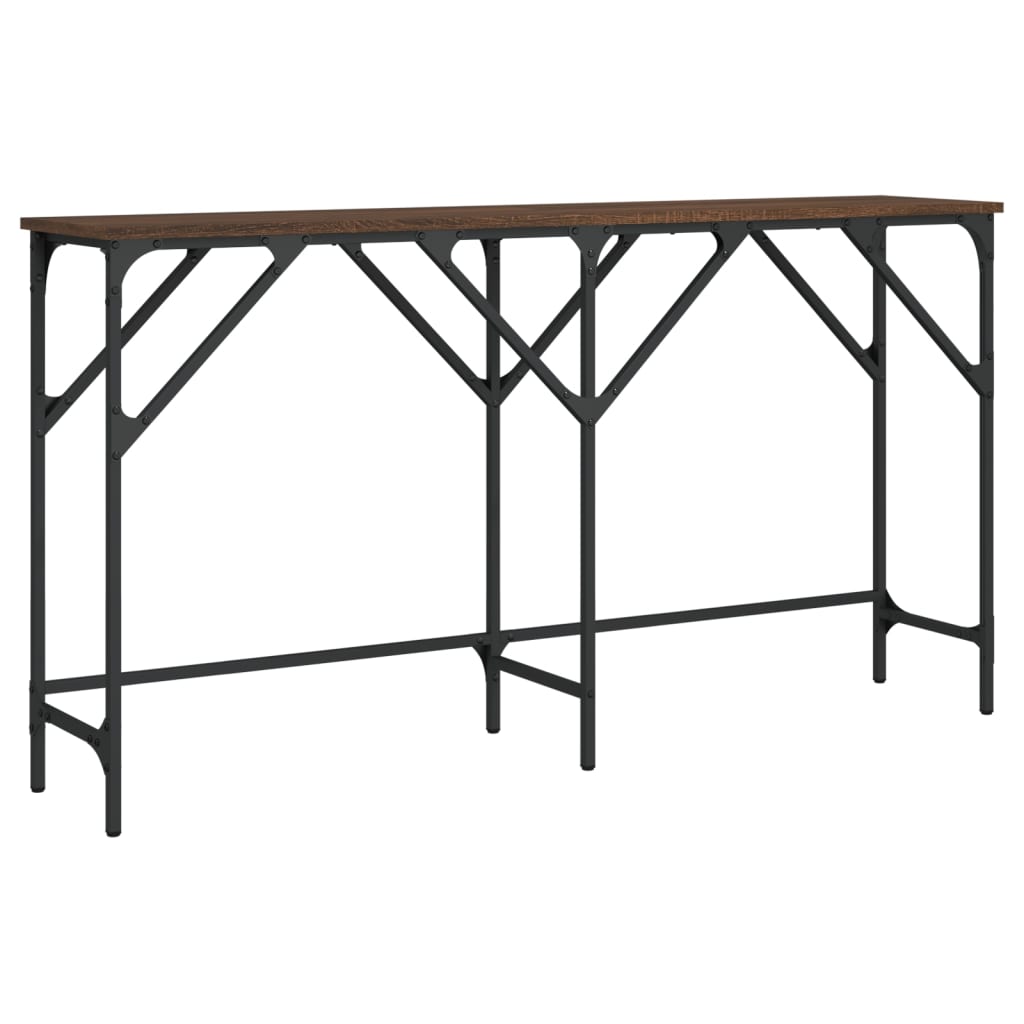 vidaXL Konsolentisch Braun Eichen-Optik 140x29x75 cm Holzwerkstoff