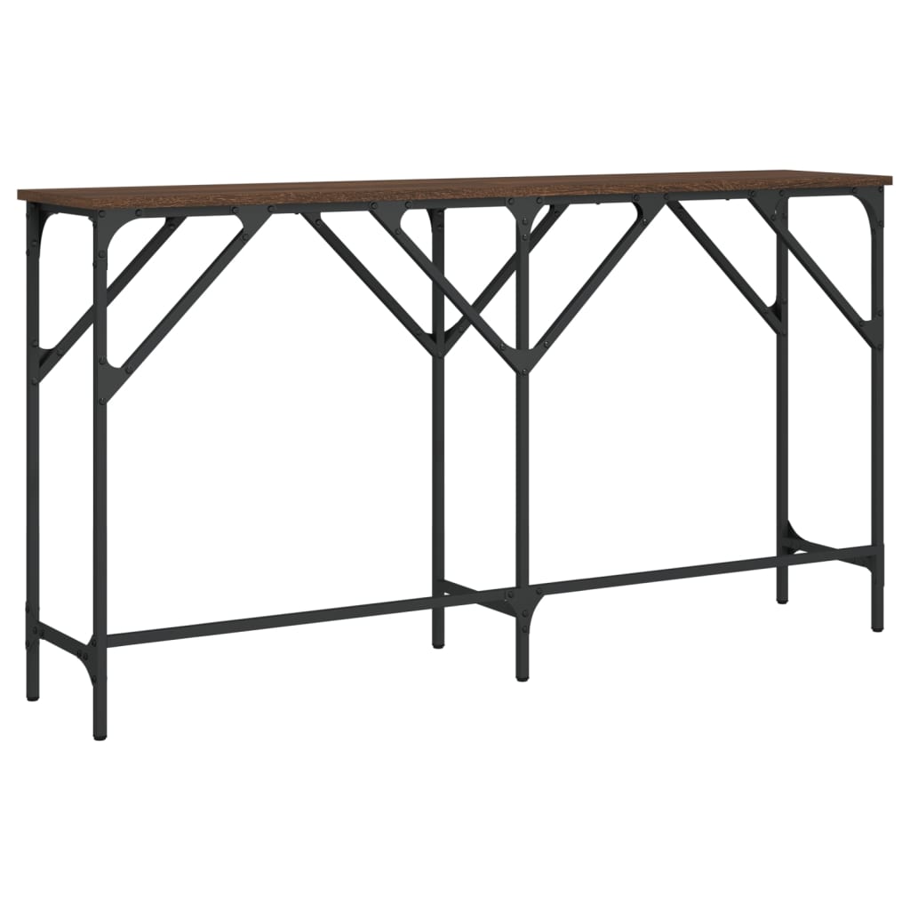 vidaXL Konsolentisch Braun Eichen-Optik 140x29x75 cm Holzwerkstoff