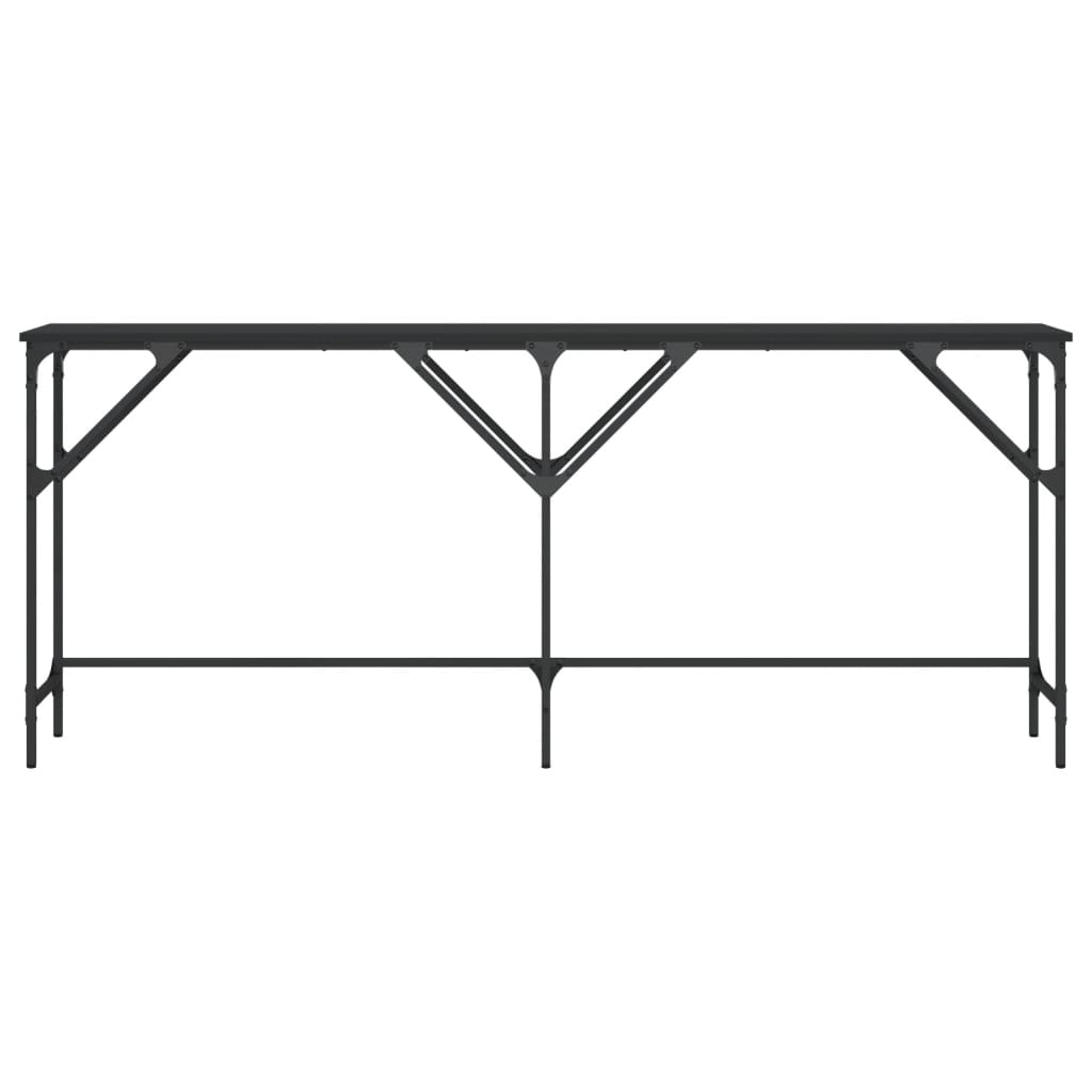vidaXL Konsolentisch Schwarz 180x29x75 cm Holzwerkstoff