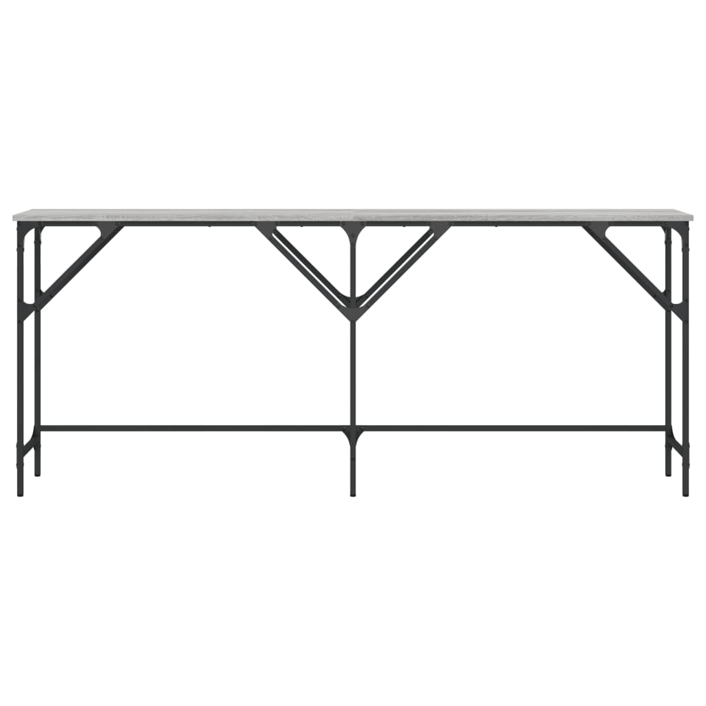 vidaXL Konsolentisch Grau Sonoma 180x29x75 cm Holzwerkstoff