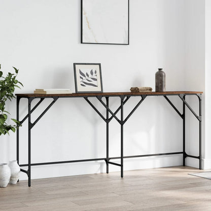vidaXL Konsolentisch Braun Eichen-Optik 180x29x75 cm Holzwerkstoff