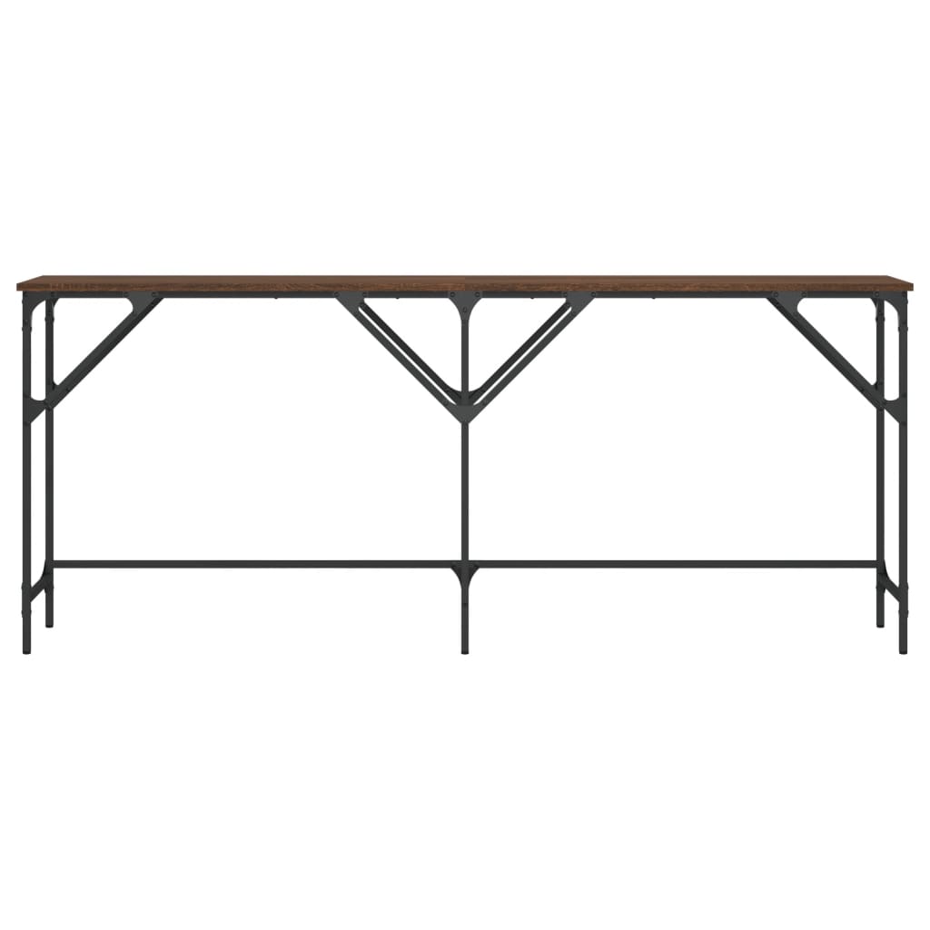 vidaXL Konsolentisch Braun Eichen-Optik 180x29x75 cm Holzwerkstoff