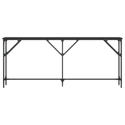 vidaXL Console Noir 180x23x75 cm Bois d'ingénierie