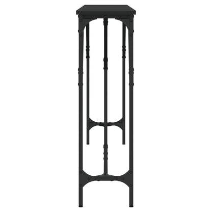 vidaXL Console Noir 180x23x75 cm Bois d'ingénierie