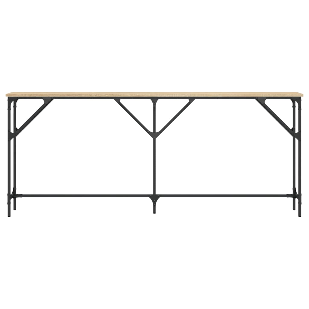 vidaXL Konsolentisch Sonoma-Eiche 180x23x75 cm Holzwerkstoff