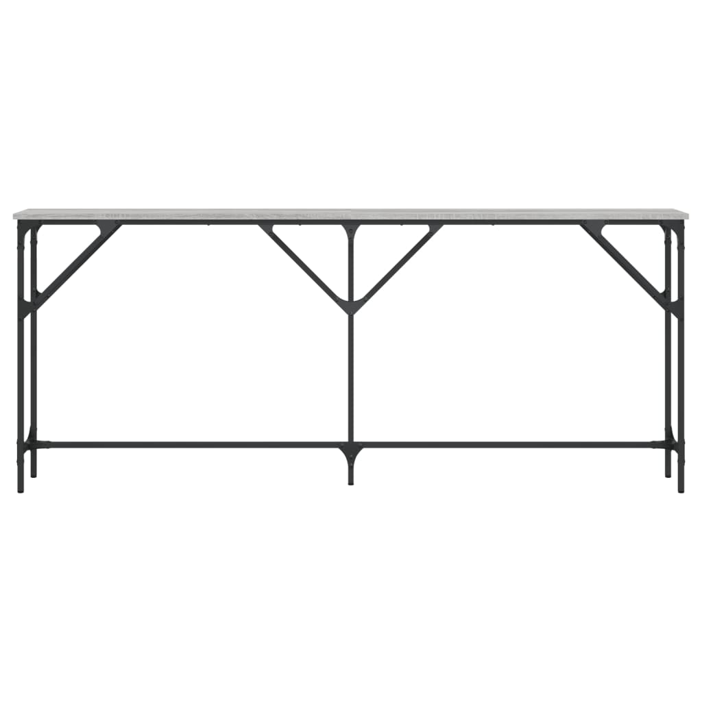 vidaXL Konsolentisch Grau Sonoma 180x23x75 cm Holzwerkstoff