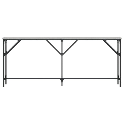 vidaXL Konsolentisch Grau Sonoma 180x23x75 cm Holzwerkstoff