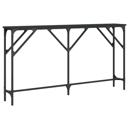 vidaXL Console table Noir 140x23x75 cm Bois d'ingénierie
