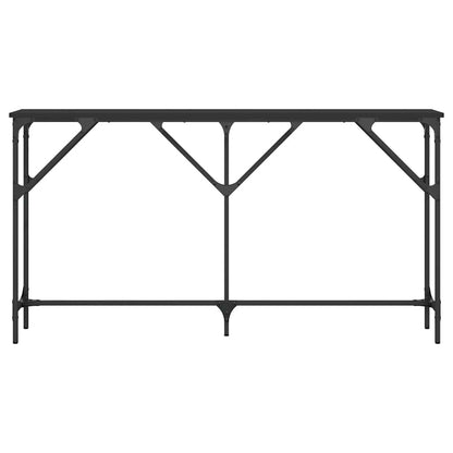 vidaXL Console table Noir 140x23x75 cm Bois d'ingénierie