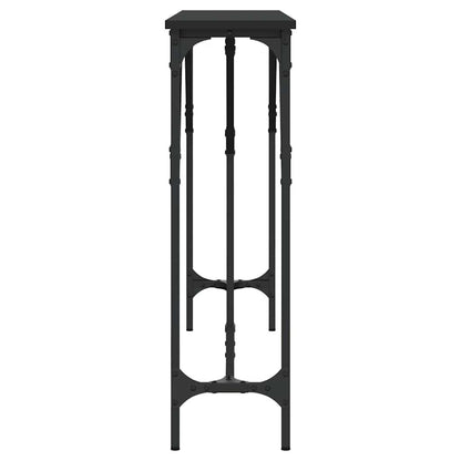 vidaXL Console table Noir 140x23x75 cm Bois d'ingénierie