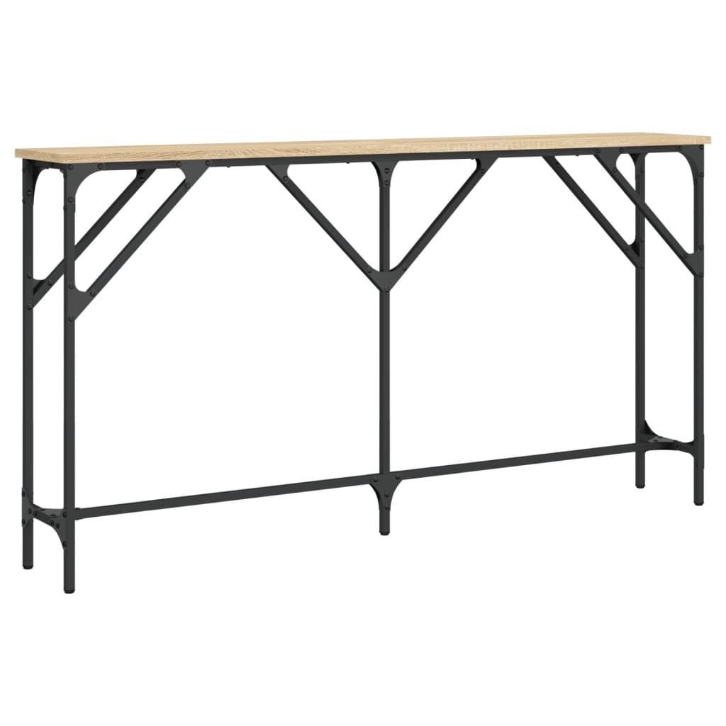 vidaXL Table console chêne Sonoma 140x23x75 cm Bois d'ingénierie