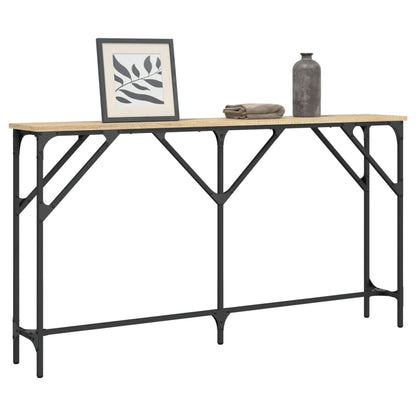 vidaXL Table console chêne Sonoma 140x23x75 cm Bois d'ingénierie