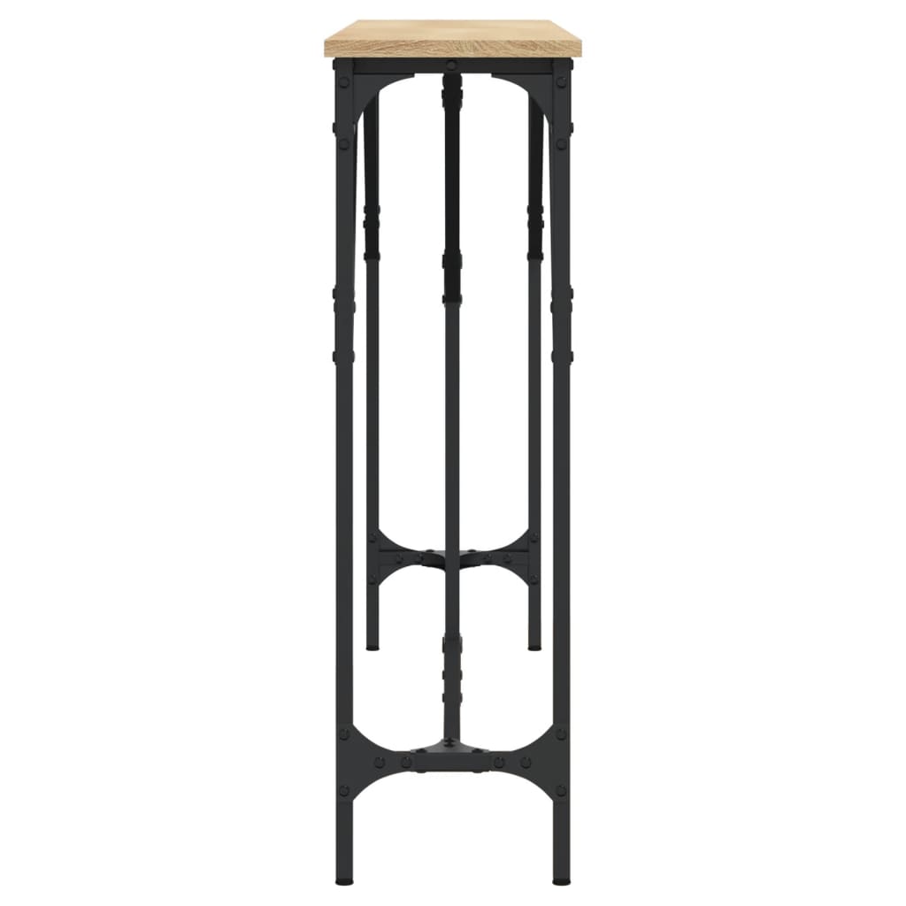 vidaXL Table console chêne Sonoma 140x23x75 cm Bois d'ingénierie