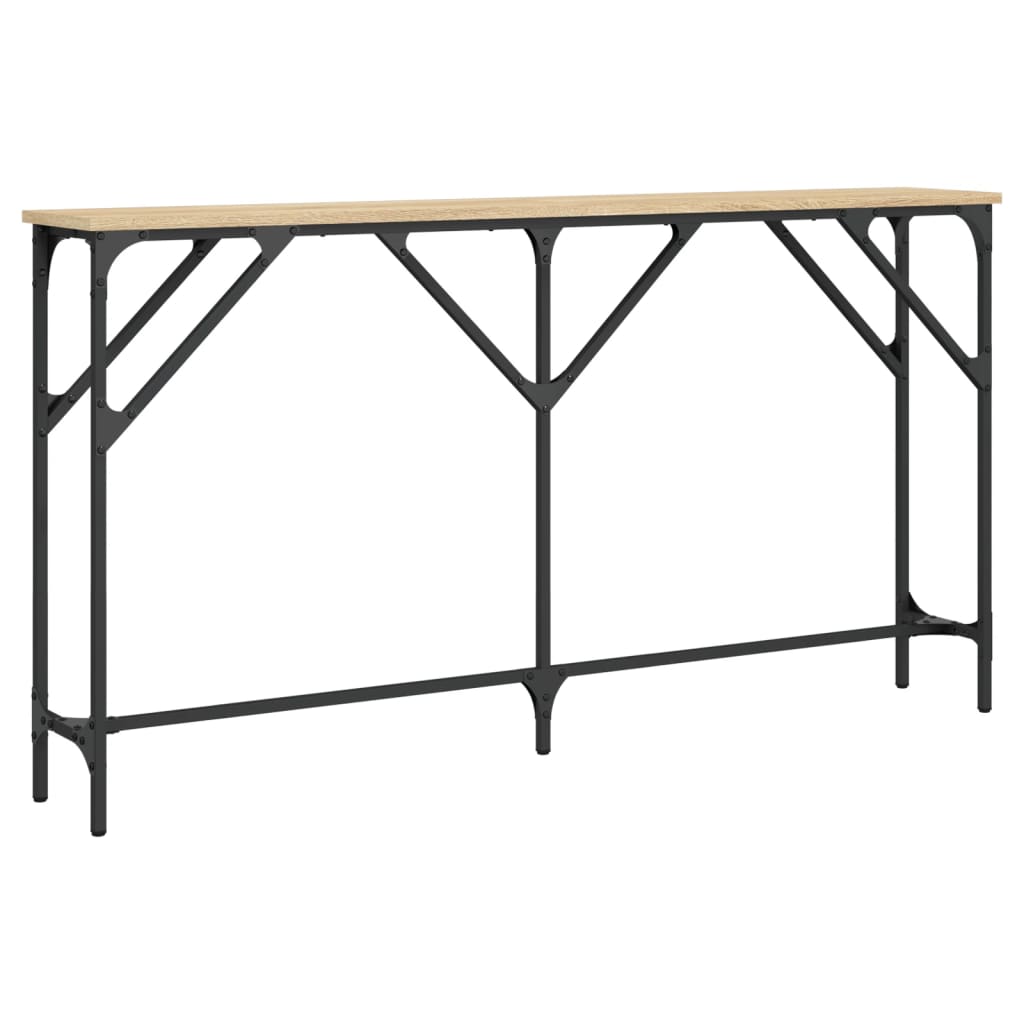 vidaXL Table console chêne Sonoma 140x23x75 cm Bois d'ingénierie