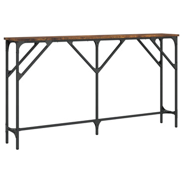 vidaXL Console chêne fumé 140x23x75 cm Aggloméré