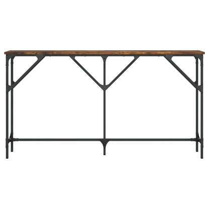 vidaXL Console chêne fumé 140x23x75 cm Aggloméré