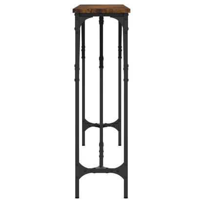 vidaXL Console chêne fumé 140x23x75 cm Aggloméré