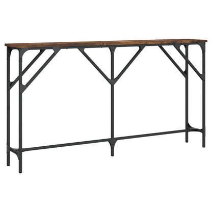 vidaXL Console chêne fumé 140x23x75 cm Aggloméré