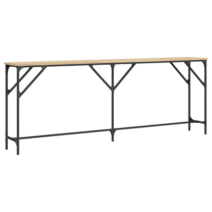 vidaXL Console chêne sonoma 200x29x75 cm Aggloméré