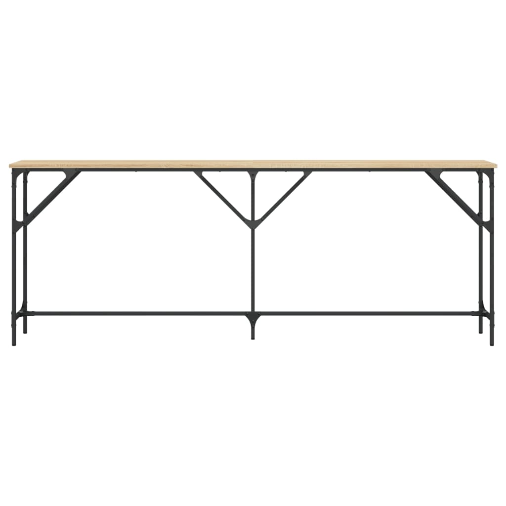 vidaXL Console chêne sonoma 200x29x75 cm Aggloméré