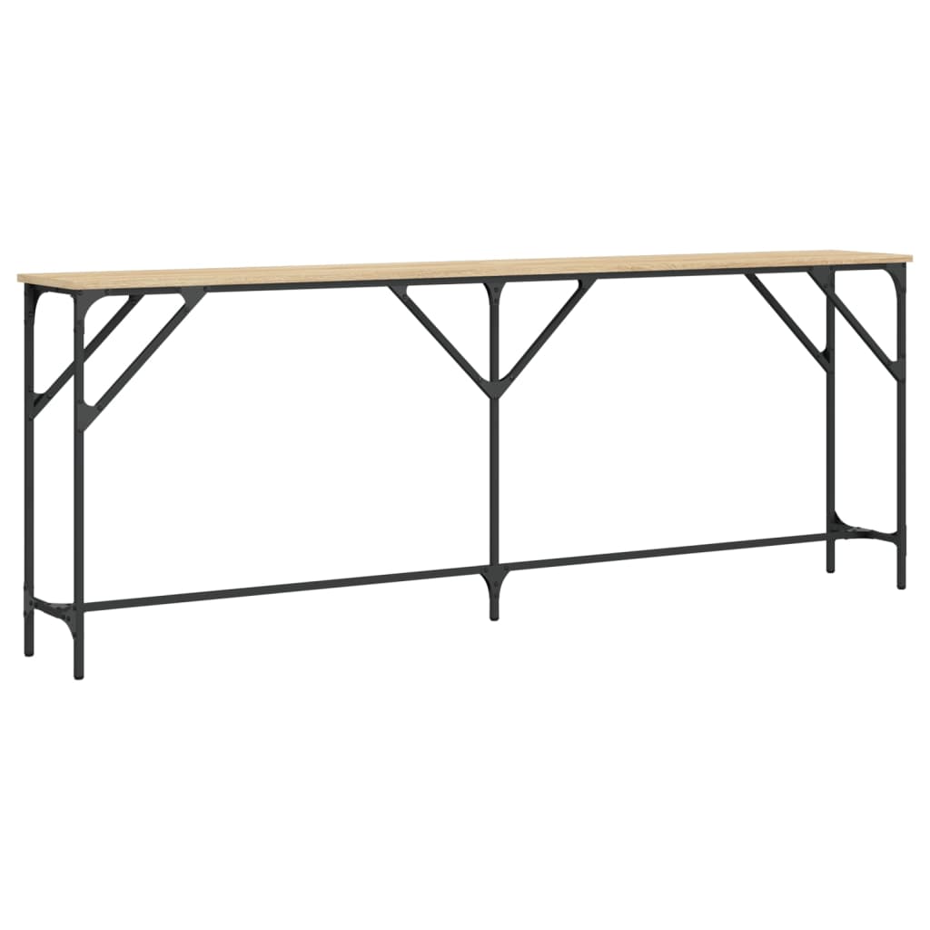 vidaXL Console chêne sonoma 200x29x75 cm Aggloméré