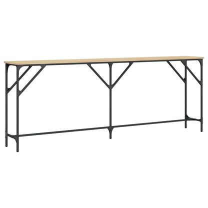 vidaXL Console chêne sonoma 200x29x75 cm Aggloméré