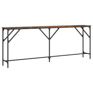 vidaXL Konsolentisch Räuchereiche 200x29x75 cm Holzwerkstoff