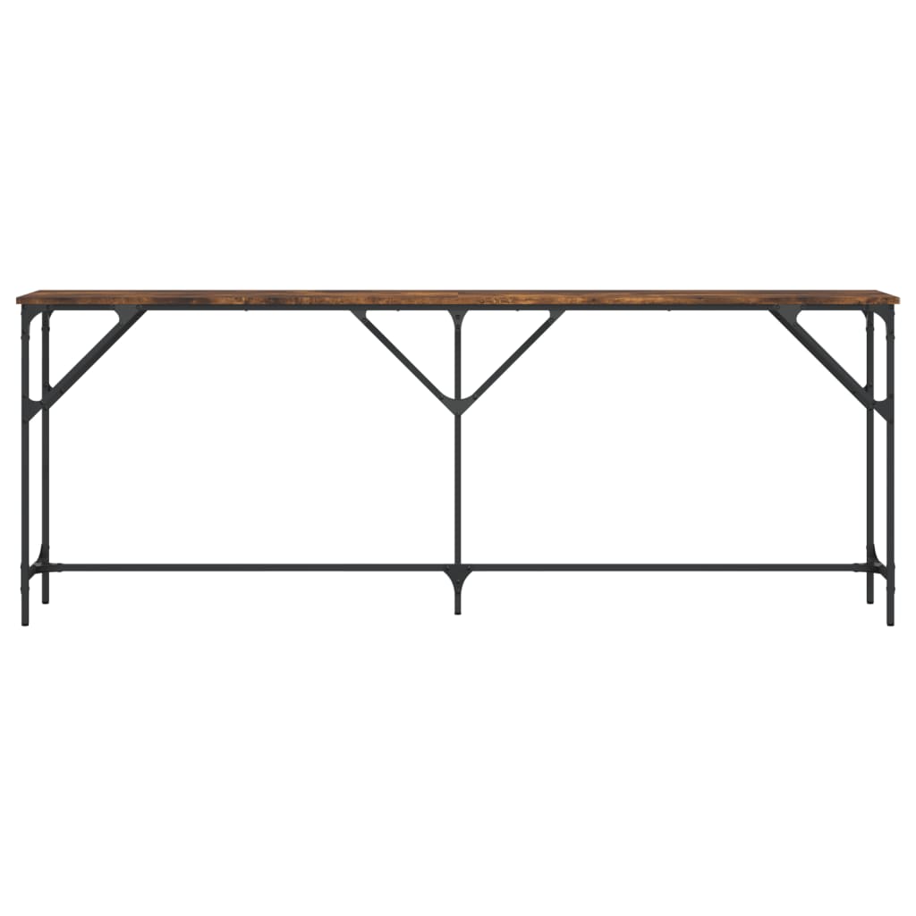vidaXL Konsolentisch Räuchereiche 200x29x75 cm Holzwerkstoff