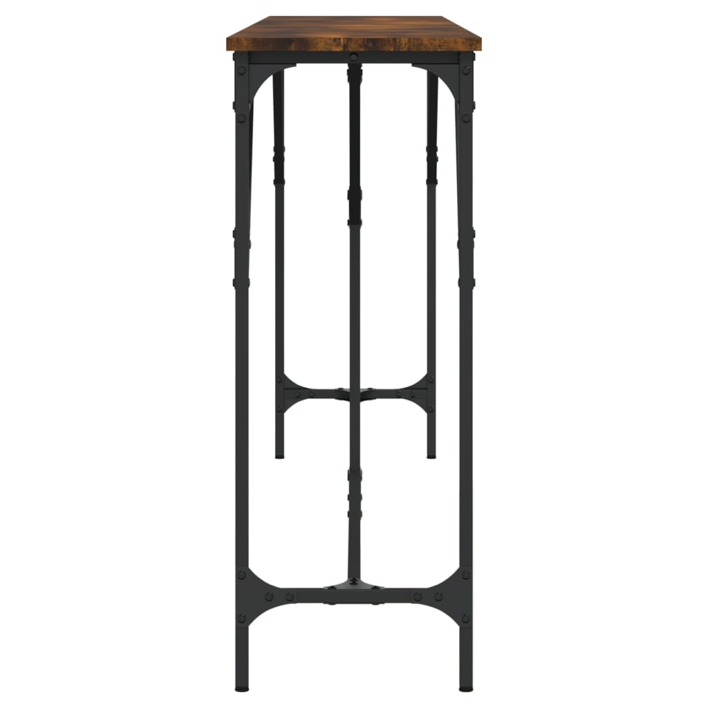 vidaXL Konsolentisch Räuchereiche 200x29x75 cm Holzwerkstoff