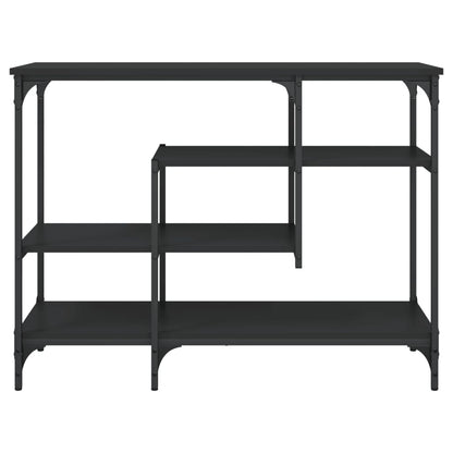 vidaXL Konsolentisch mit Ablagen Schwarz 100x35x75 cm
