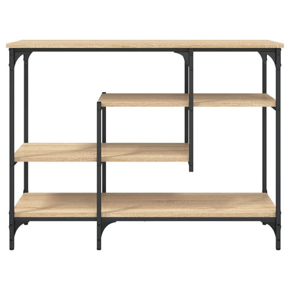 vidaXL Konsolentisch mit Ablagen Sonoma-Eiche 100x35x75 cm