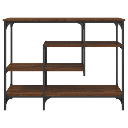 vidaXL Konsolentisch mit Ablagen Braun Eichen-Optik 100x35x75 cm