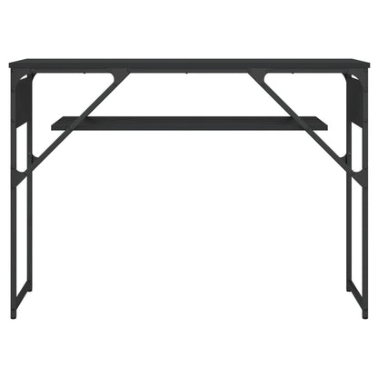 vidaXL Konsolentisch mit Ablage Schwarz 105x30x75cm Holzwerkstoff