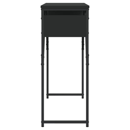 vidaXL Konsolentisch mit Ablage Schwarz 105x30x75cm Holzwerkstoff