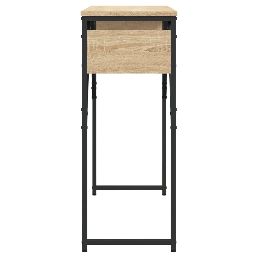 vidaXL Konsolentisch mit Ablage Sonoma-Eiche 105x30x75cm Holzwerkstoff