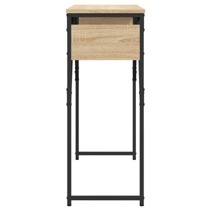 vidaXL Konsolentisch mit Ablage Sonoma-Eiche 105x30x75cm Holzwerkstoff