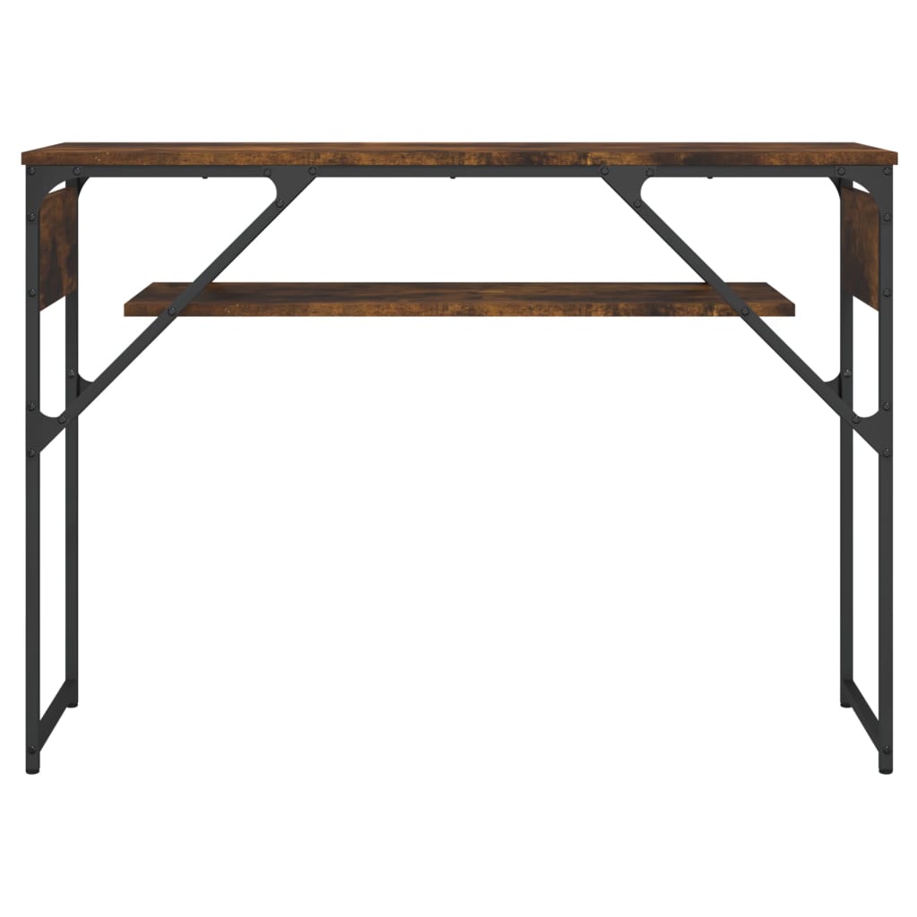 vidaXL Konsolentisch mit Ablage Räuchereiche 105x30x75cm Holzwerkstoff