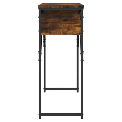 vidaXL Konsolentisch mit Ablage Räuchereiche 105x30x75cm Holzwerkstoff
