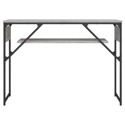vidaXL Konsolentisch mit Ablage Grau Sonoma 105x30x75cm Holzwerkstoff