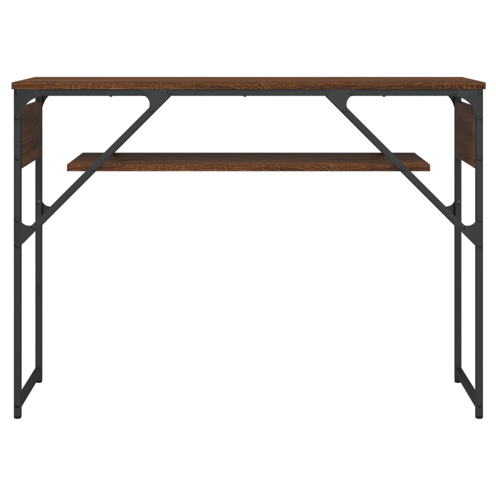 vidaXL Konsolentisch mit Ablage Braun Eichen-Optik 105x30x75 cm