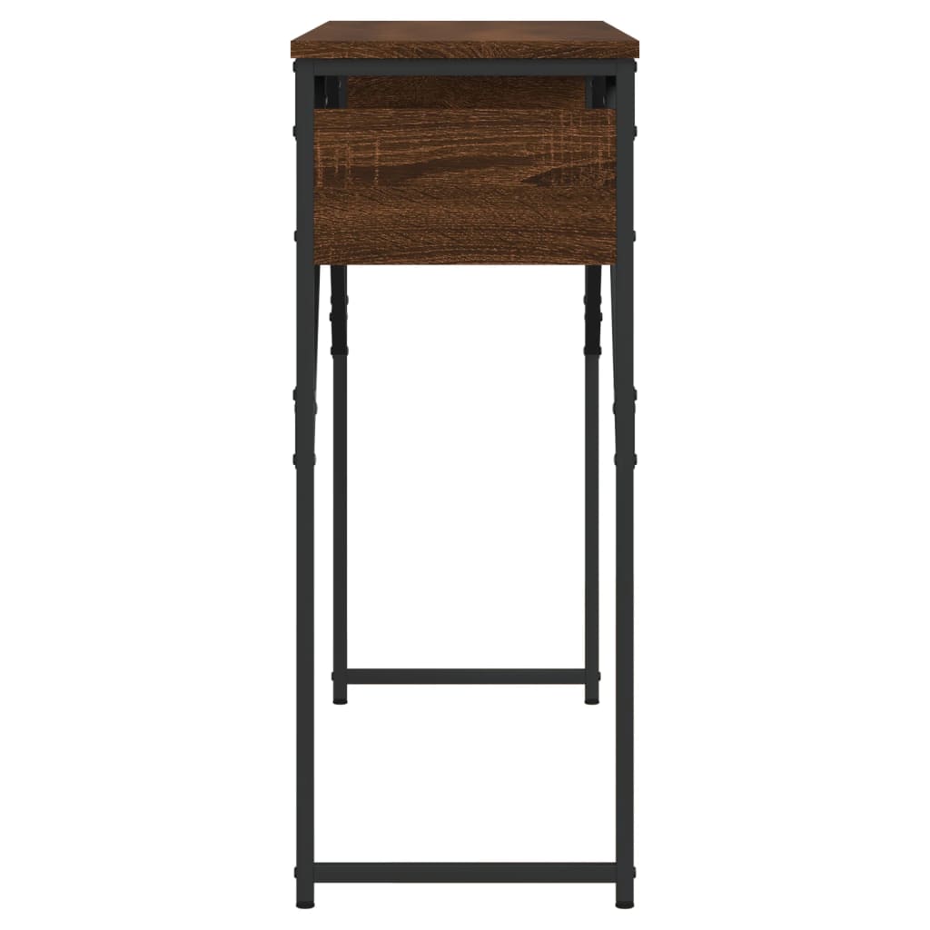 vidaXL Konsolentisch mit Ablage Braun Eichen-Optik 105x30x75 cm