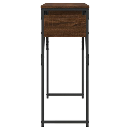 vidaXL Konsolentisch mit Ablage Braun Eichen-Optik 105x30x75 cm