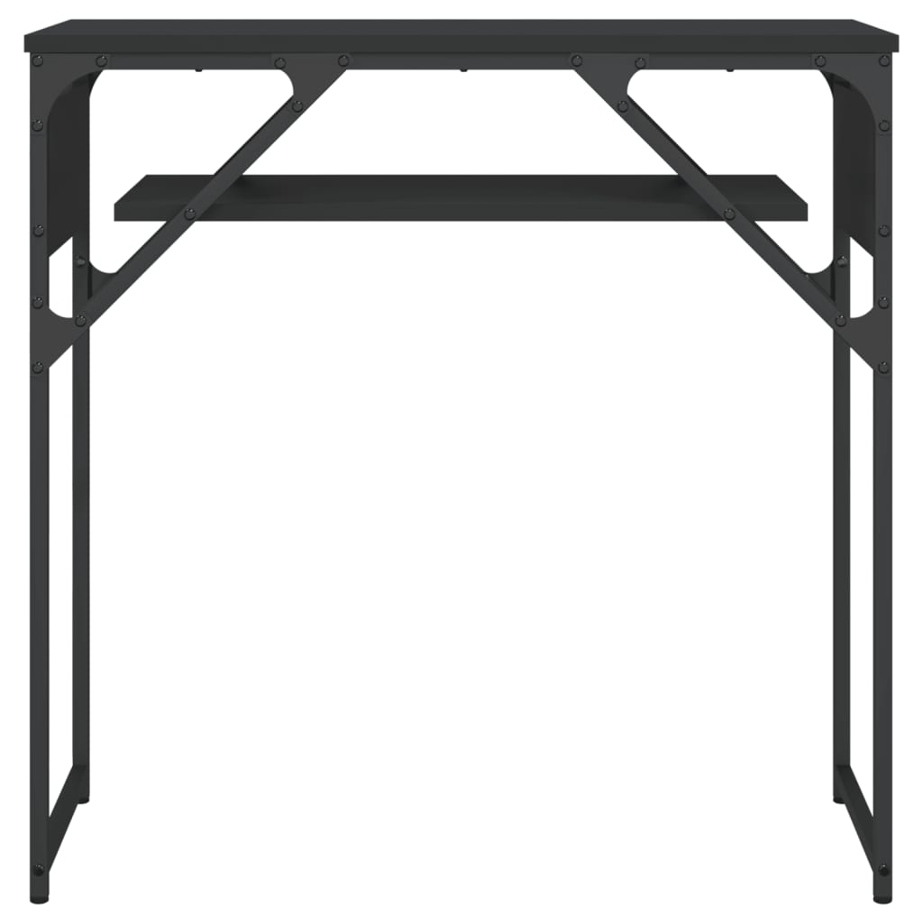 vidaXL Konsolentisch mit Ablage Schwarz 100x29x75cm Holzwerkstoff