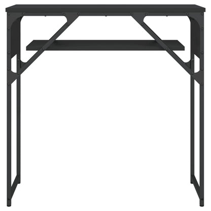 vidaXL Konsolentisch mit Ablage Schwarz 100x29x75cm Holzwerkstoff