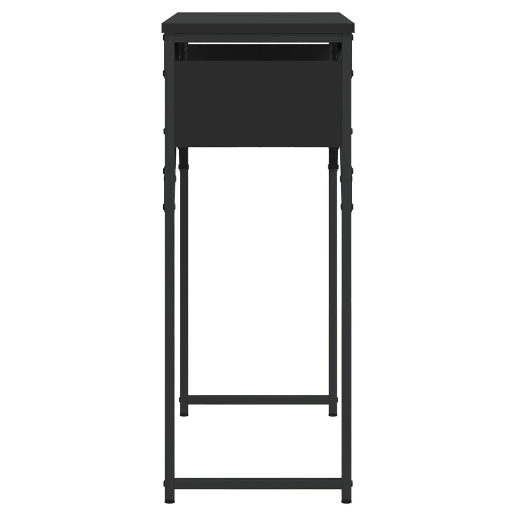 vidaXL Konsolentisch mit Ablage Schwarz 100x29x75cm Holzwerkstoff