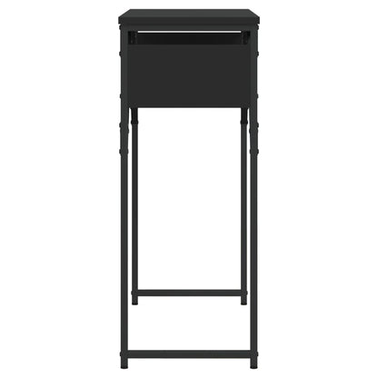 vidaXL Konsolentisch mit Ablage Schwarz 100x29x75cm Holzwerkstoff